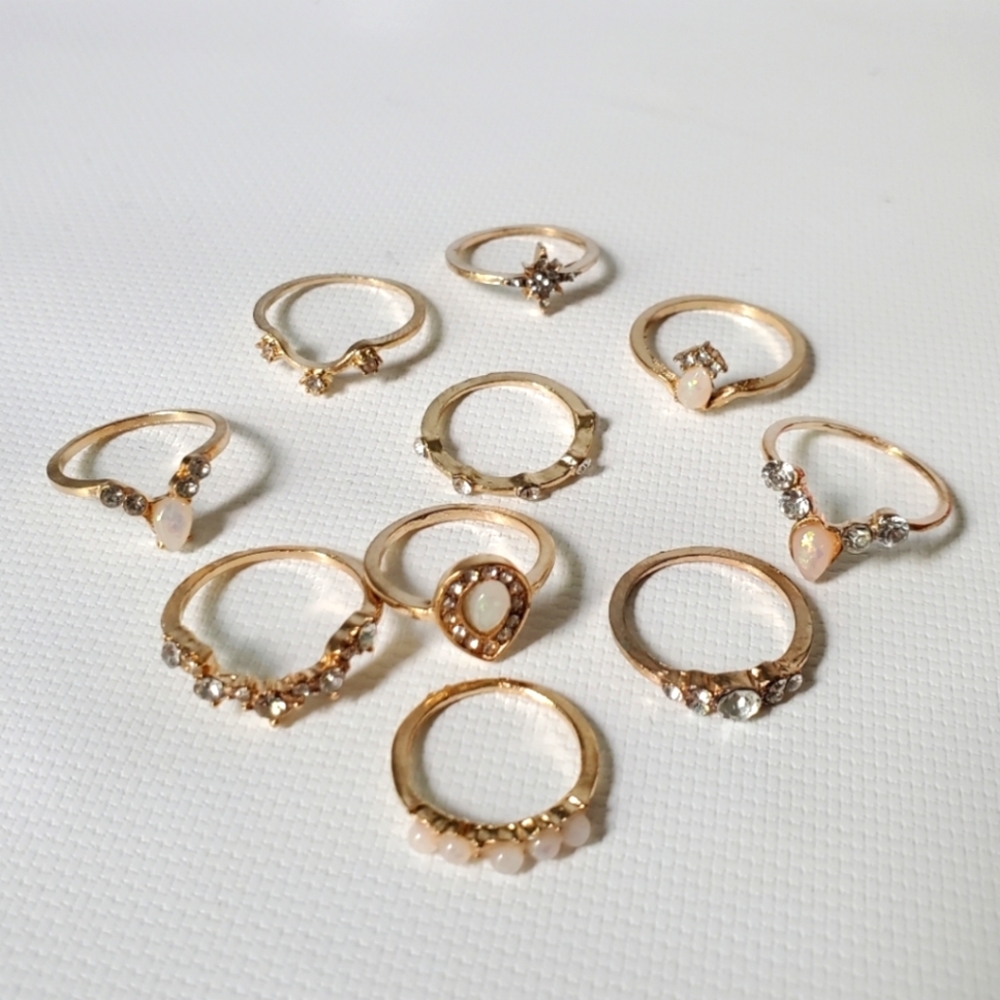10 Rings Set - Picture 2 of 3
